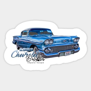 1958 Chevrolet BelAir Impala Coupe Sticker